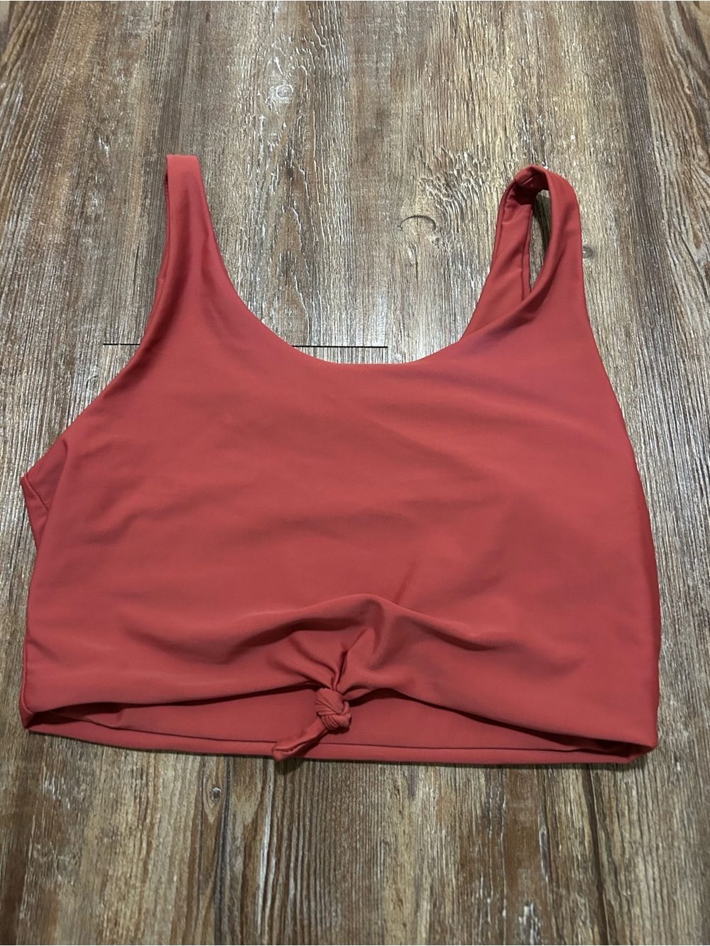 Zaful Pink Knot Front Athletic Sports Bra Tank Top Size M
